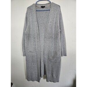 Atmosphere WOMEN'S  Long Cardigan With Pockets, Gray, Size L